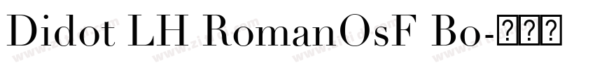 Didot LH RomanOsF Bo字体转换
